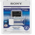 Flash   Memory Stick Pro Duo Sony  4 