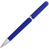 Ручка синяя, пластик и soft-touch «ЗООМ-СОФТ» Схема
