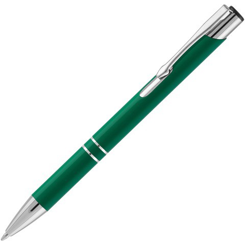 Ручка зеленая, металл и soft-touch «КОСКО-СОФТ»