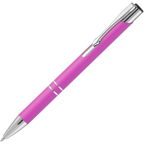 Ручка розовая, металл и soft-touch «КОСКО-СОФТ»