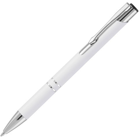 Ручка белая, металл и soft-touch «КОСКО-СОФТ»
