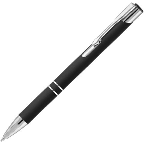 Ручка черная, металл и soft-touch «КОСКО-СОФТ»