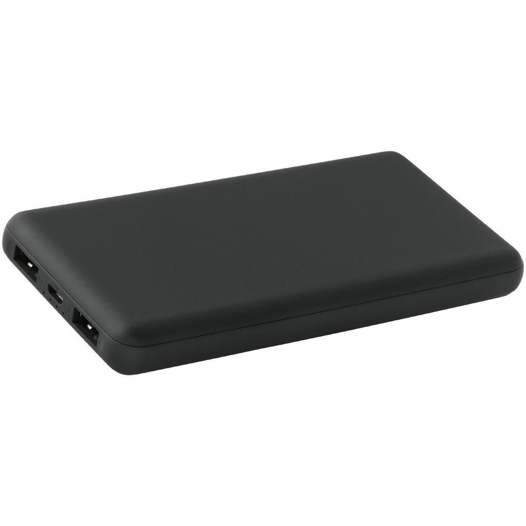 Картинка Черный внешний аккумулятор young soft, 10000 ма·ч, пластик и soft-touch