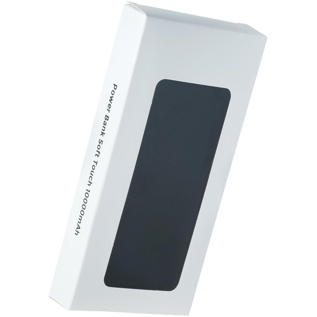 Макет Черный внешний аккумулятор young soft, 10000 ма·ч, пластик и soft-touch