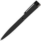 Ручка черная полностью, металл и soft-touch «ГРОМ-СОФТ-МИРРОР» Фотография