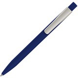 Ручка темно-синяя, пластик и soft-touch «МАСТЕР-СОФТ» Макет