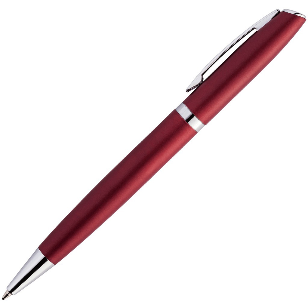 Изображение Ручка темно-красная, металл «ВЕСТА»