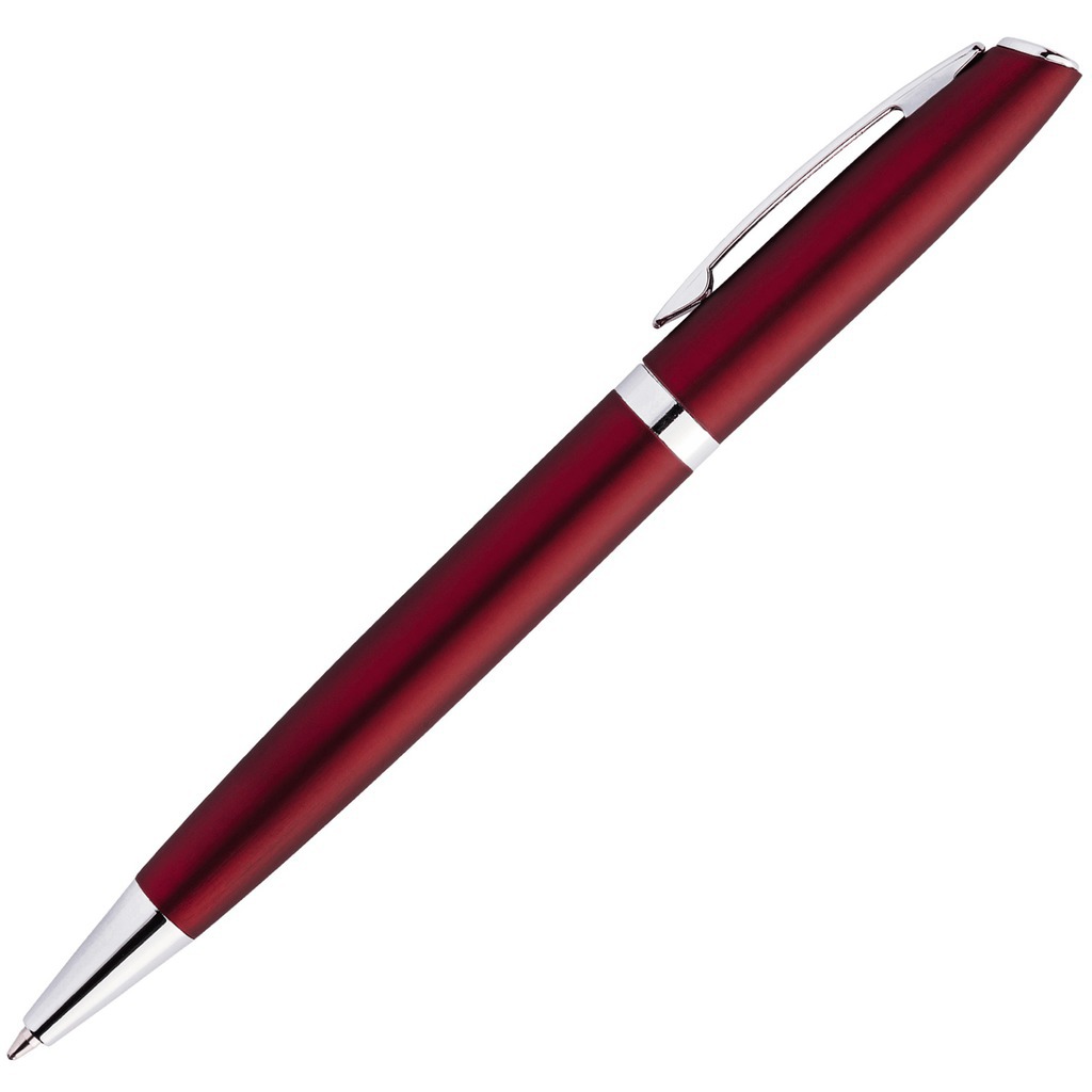 Изображение Темно-красная ручка, металл и soft-touch «ВЕСТА-СОФТ»