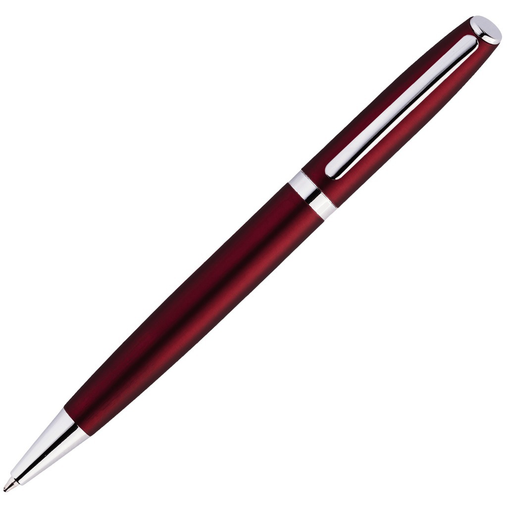 Фотография Темно-красная ручка, металл и soft-touch «ВЕСТА-СОФТ»