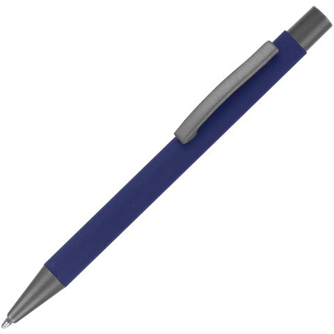 Ручка темно-синяя, металл и soft-touch «МАКС-СОФТ-ТИТАН»