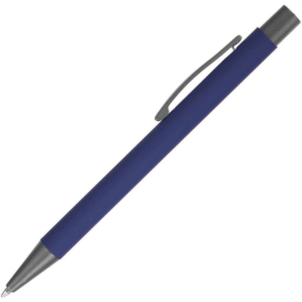 Изображение Ручка темно-синяя, металл и soft-touch «МАКС-СОФТ-ТИТАН»
