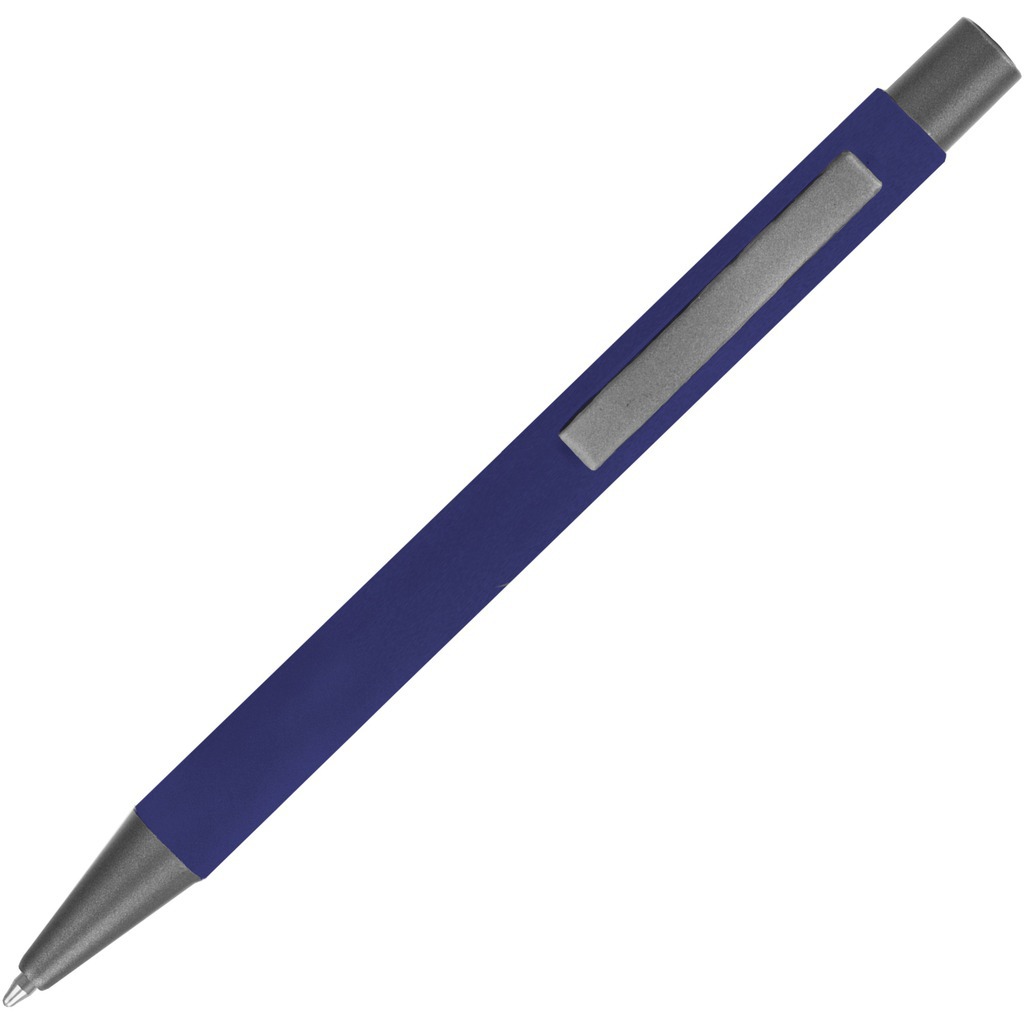 Картинка Ручка темно-синяя, металл и soft-touch «МАКС-СОФТ-ТИТАН»
