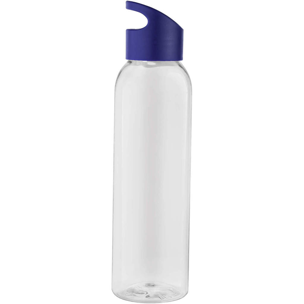 Фото Прозрачная с синим бутылка для воды bingo 630мл., пластик