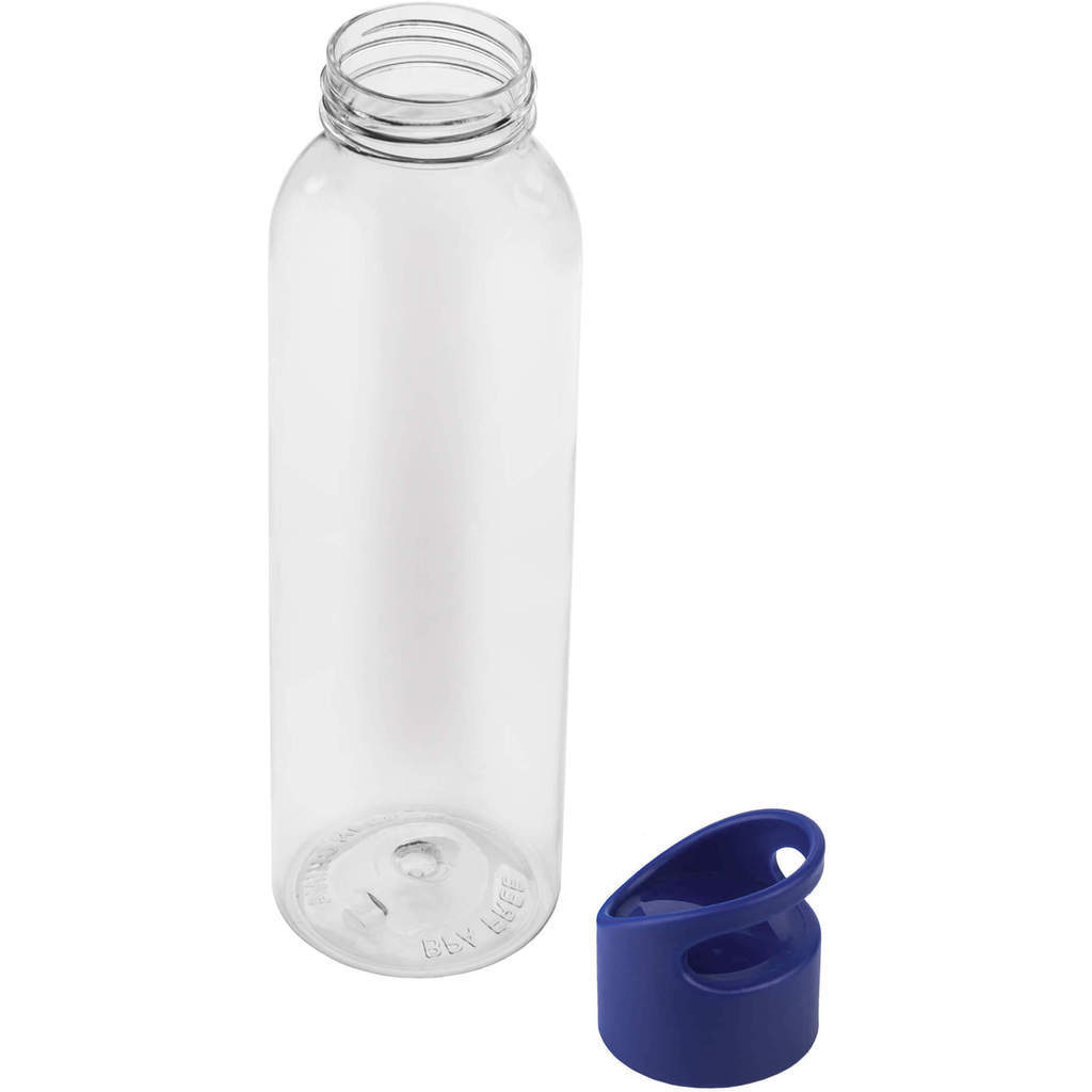 Картинка Прозрачная с синим бутылка для воды bingo 630мл., пластик
