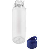Прозрачная с синим бутылка для воды bingo 630мл., пластик Картинка