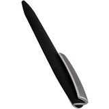 Ручка черная с серебристым, пластик и soft-touch «ЗЕТА-СОФТ-МИКС» Изображение