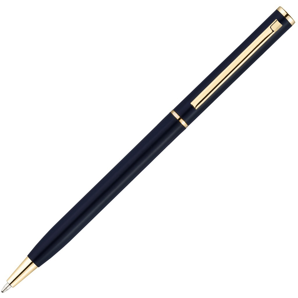Схема Ручка темно-синяя, металл «ХИЛТОН-ГОЛД»