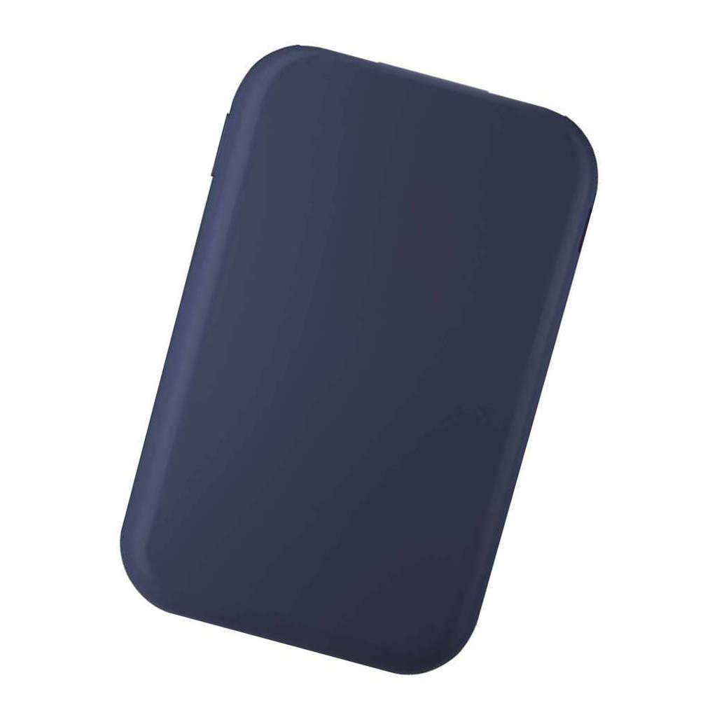 Фото Синий внешний беспроводной аккумулятор magik soft type-c 5 вт, 5000 ма·ч, пластик и soft-touch