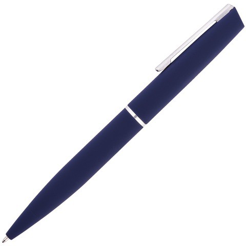 Синяя ручка, металл и soft-touch «МЕЛВИН-СОФТ»