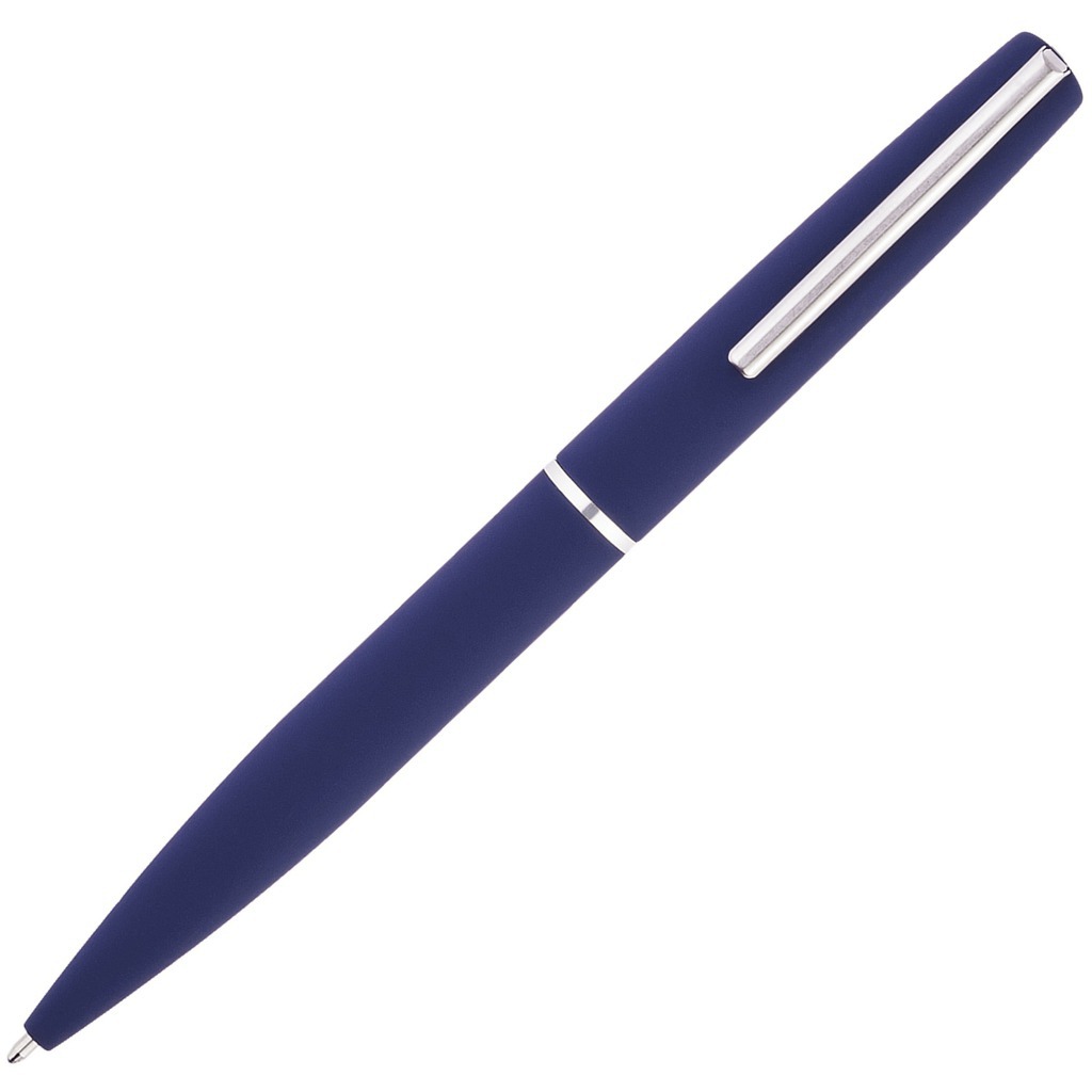Изображение Синяя ручка, металл и soft-touch «МЕЛВИН-СОФТ»
